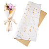 20 Sheets Plastic Gold Foil Flower Bouquets Wrapping Packaging DIY-TAC0025-13A-13