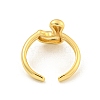 Brass Letter Open Cuff Rings for Women RJEW-G313-01L-G-3