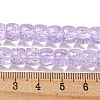 Transparent Spray Painting Crackle Glass Beads Strands GLAA-NH0001-05D-4