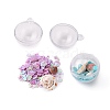 Openable Transparent Plastic Container Pendants KY-S159-02-2