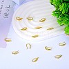 10 Pairs Brass Micro Pave Clear Cubic Zirconia Earring Hooks ZIRC-SZ0005-19B-3