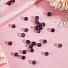 120Pcs Natural Amethyst Round Beads G-PA0001-16A-7