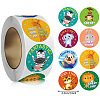500 Paste Paper Self-Adhesive Stickers AJEW-S085-01D-1