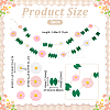 Felt Flower Hanging Banners AJEW-WH0596-696-3