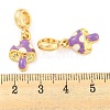 Rack Plating Alloy Enamel Mushroom European Dangle Charms FIND-B034-18G-01-3