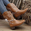 2Pcs Plastic Bead Snow Boot Decoration FIND-GF0009-08C-6