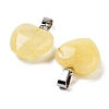 Tigerskin Glass Charms HEAR-PW0001-057-35-3