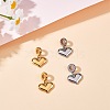 4Pcs 2 Colors 304 Stainless Steel European Dangle Charms OPDL-SZ0001-06-5