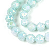 Anti-Tarnish Electroplate Glass Beads Strands GLAA-N010-6mm-02-2