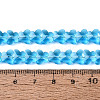 Transparent Glass Beads Strands GLAA-Q118-01A-B04-4
