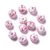 Handmade Printed Porcelain Beads PORC-Q201-8mm-3-2