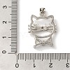 Brass Micro Pave Cubic Zirconia Pendants KK-C072-35P-3