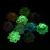 Luminous Transparent Epoxy Resin Decoden Cabochons CRES-M032-04B-2