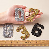 Glitter Hotfix Rhinestone DIY-TA0003-17-15