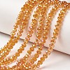 Electroplate Transparent Glass Beads Strands EGLA-A034-T6mm-T11-1