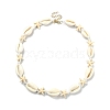 Natural Shell & Synthetic Turquoise Starfish Beaded Necklace with 304 Stainless Steel Clasps X-NJEW-TA00107-02-1