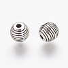 Tibetan Style Alloy Beehive Beads LS-PALLOY-6662-AS-RS-2