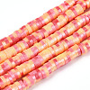 Handmade Polymer Clay Beads Strands CLAY-ZX007-09A-06-1