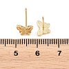 Brass Stud Earrings EJEW-P346-01A-G-5