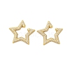 Star Cubic Zirconia Cuff Earrings KK-A228-06G-1