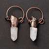 Natural Quartz Crystal Big Pendants G-M383-01R-2