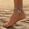 Bohemian Sun & Elephant Alloy Charm 3 Layer Anklets WGD5159-05-1