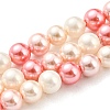 Electroplated Shell Pearl Beads Strands SHEL-F008-03A-10-1