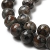 Natural Fluorescent Syenite Rock(Glow under UV Light) Beads Strands G-K340-A05-06-4