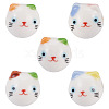 5Pcs Printed Handmade Porcelain Ceramic Beads PORC-TADJ0001-02-2