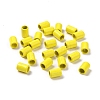 Column Rack Plating Spray Painted Alloy Beads for Jewelry Making PALLOY-F291-01O-2