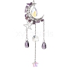 Moon & Star Alloy Hanging Ornaments HJEW-TA00096-03-1