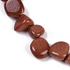 Synthetic Goldstone Nuggets Beads Strands G-B125-A07-01-3