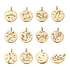 Beadthoven 10Pcs 10 Styles Alloy Pendants PALLOY-BT0002-06G-2