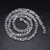 Faceted Cube Transparent Glass Beads Strands EGLA-E041-5mm-D01-3