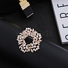 Imitation Pearl Alloy Brooch PW-WG21397-05-1