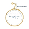 Brass European Style Bracelet Making MAK-YW0001-01G-2