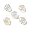 UV Plating Rainbow Iridescent Acrylic Beads PACR-M002-05-2