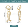 10Pcs Brass Pendants KK-BBC0025-86-2