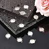 Tibetan Style Alloy Cabochon Connector Settings LS-TIBE-M022-10AS-5
