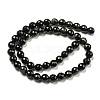 Natural Golden Sheen Obsidian Beads Strands G-E571-A01-02-3