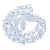 Electroplate Baking Paint Transparent Glass Beads Strands GL-CBA17FF-02F-1