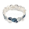 Alloy Enamel Stretch Bangles BJEW-B100-01-2