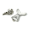 48Pcs 6 Styles Tibetan Style Alloy Pendant DIY-FS0005-72-3