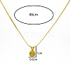 Real 18K Gold Plated Stainless Steel Pendant Necklaces CP2918-12-3