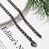 304 Stainless Steel Cardano Chain Necklaces for Women Men NJEW-A033-03F-AS-4