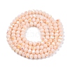 Electroplate Opaque Solid Color Glass Beads Strands EGLA-A044-P4mm-L05-3