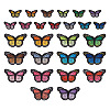 27Pcs 27 Style Butterfly Embroidered Cloth Iron on Patches DIY-TAC0020-39-1