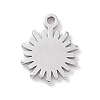 Non-Tarnish 304 Stainless Steel Charms STAS-K286-01H-P-1