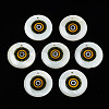 Printed Freshwater Shell Charms SHEL-T009-20A-1