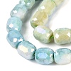 Anti-Tarnish Electroplate Glass Beads Strands EGLA-N027-03A-02-3